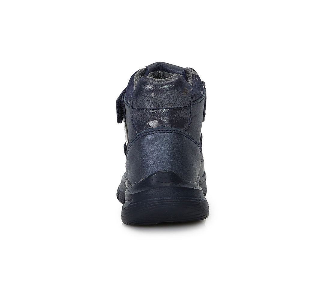 D.D.Step ghete fete Aqua-Tex 30-35 Royal Blue cu inimioare