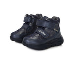 D.D.Step ghete fete Aqua-Tex 30-35 Royal Blue cu inimioare