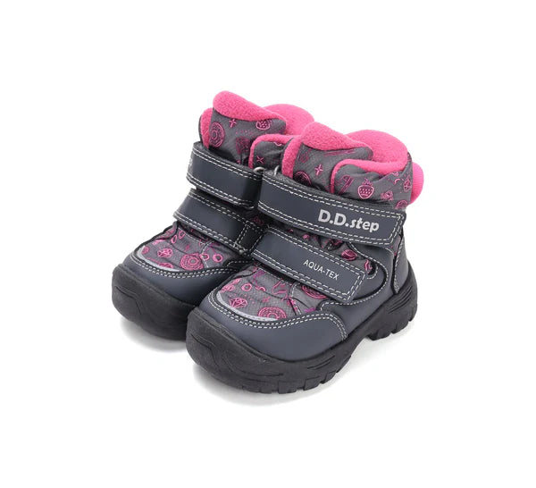 D.D.Step ghete fete Aqua-Tex captusite 28-33 Dark Pink Imagine principală a produsului