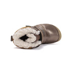 D.D.Step ghete fete Barefoot captusite cu talpa fluorescenta 25-30 Chocolate cu sirena