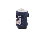 D.D.Step ghete fete Barefoot imblanite 20-25 Bermuda Blue cu pisica