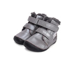D.D.Step ghete fete Barefoot imblanite 20-25 Dark Grey cu veverita