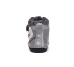 D.D.Step ghete fete Barefoot imblanite 20-25 Dark Grey cu veverita