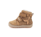 D.D.Step ghete fete Barefoot imblanite cu talpa fluorescenta 20-25 Chocolate