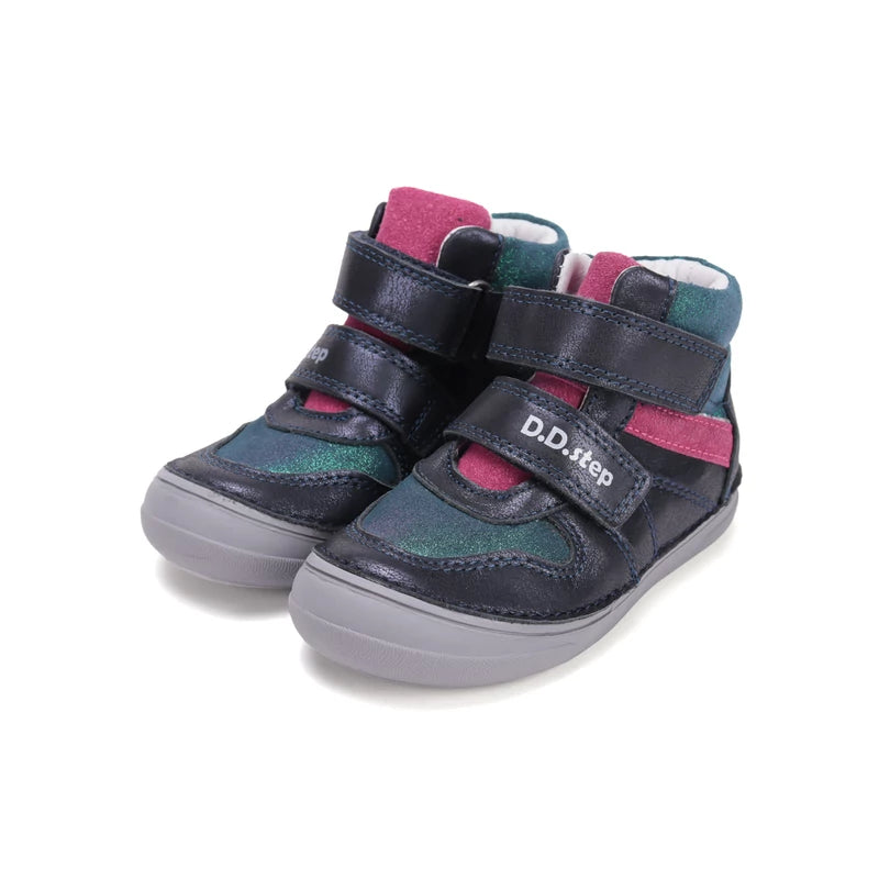 D.D.Step ghete fete cu scai 32-37 Royal Blue cu dunga Imagine principală a produsului