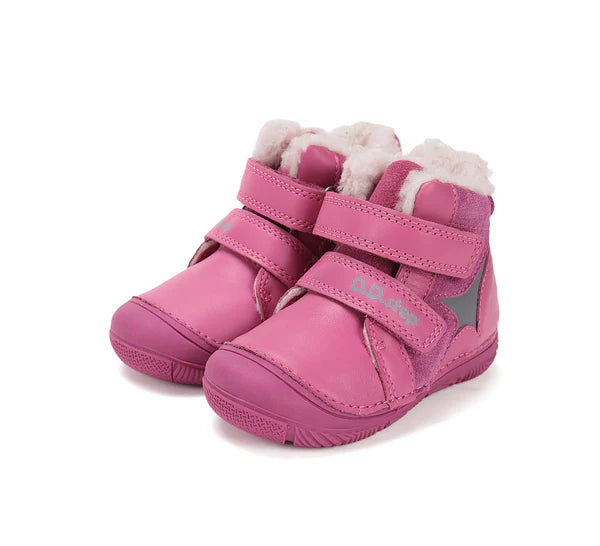 D.D.Step ghete fete imblanite 20-25 Dark Pink cu gri Imagine principală a produsului