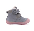 D.D.Step ghete fete imblanite 20-25 Grey cu pasarele