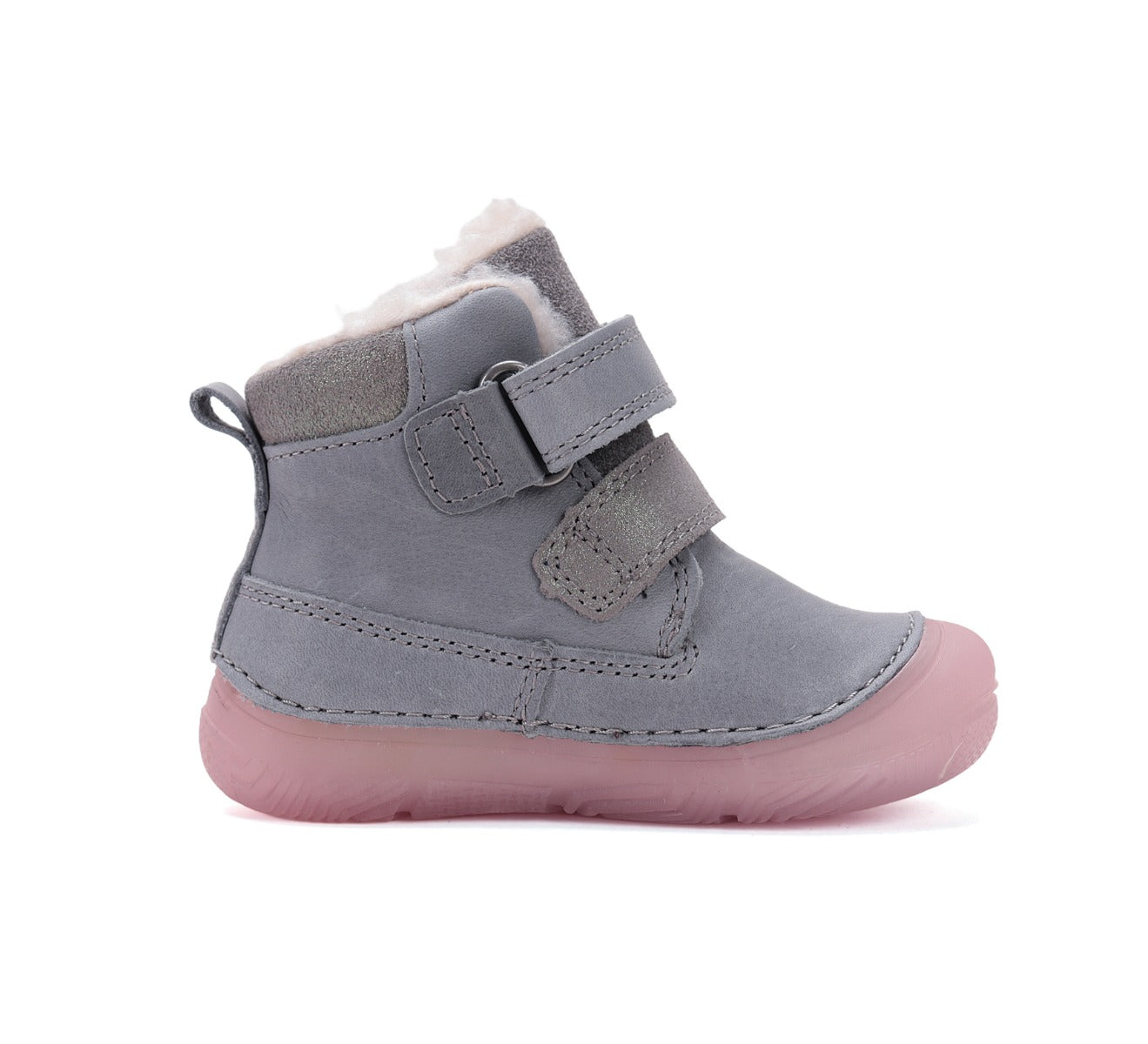 D.D.Step ghete fete imblanite 20-25 Grey cu pasarele