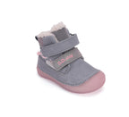D.D.Step ghete fete imblanite 20-25 Grey cu pasarele
