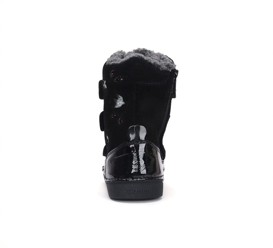 D.D.Step ghete fete imblanite 25-30 Black cu pasari