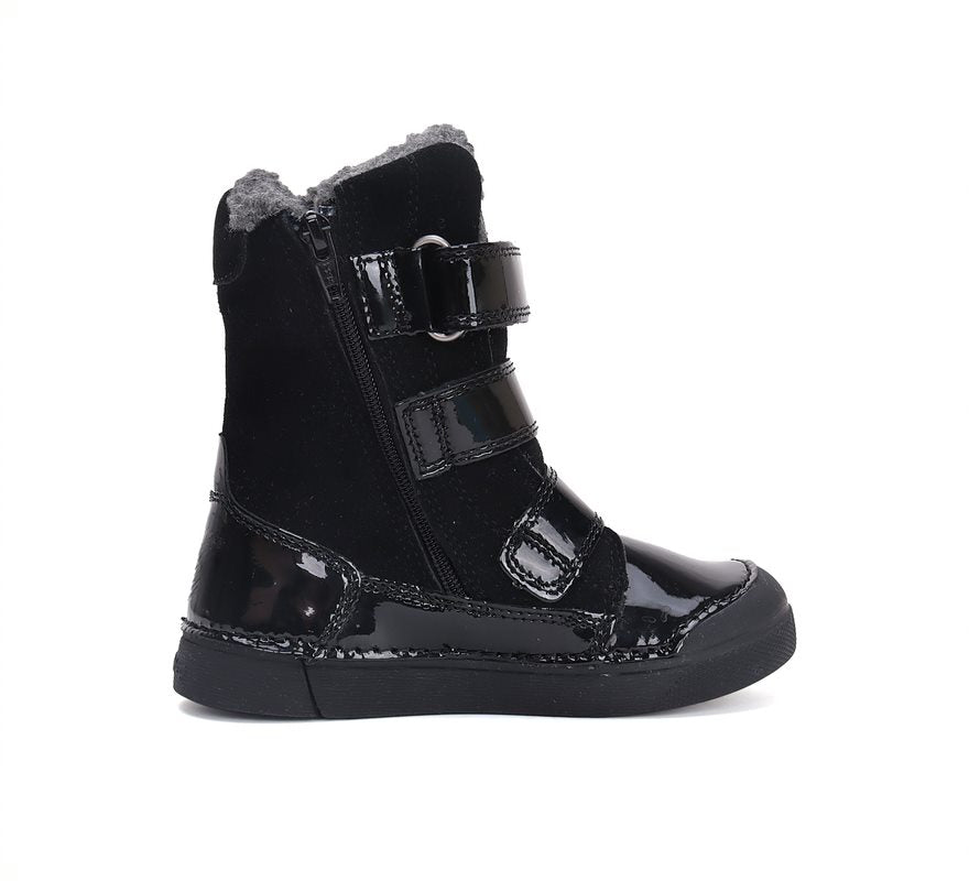 D.D.Step ghete fete imblanite 25-30 Black cu pasari