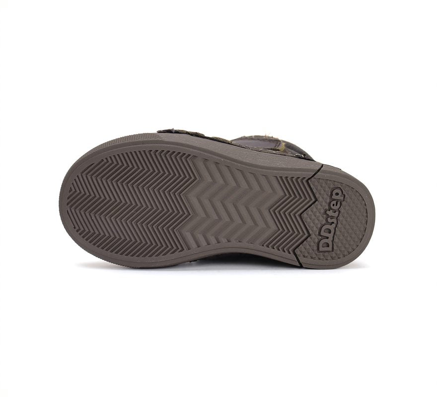 D.D.Step ghete fete imblanite 31-36 Chocolate cu inimioare