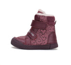 D.D.Step ghete fete imblanite 31-36 Raspberry cu inimioare