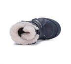 D.D.Step ghete fete imblanite 31-36 Royal Blue cu inimioare