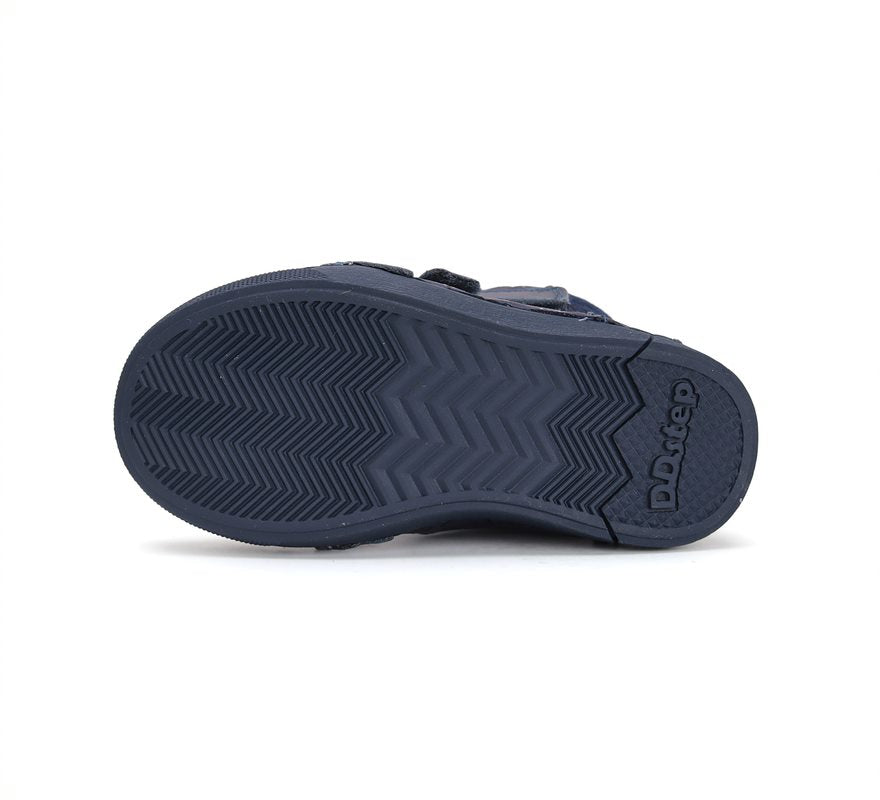 D.D.Step ghete fete imblanite 31-36 Royal Blue cu inimioare