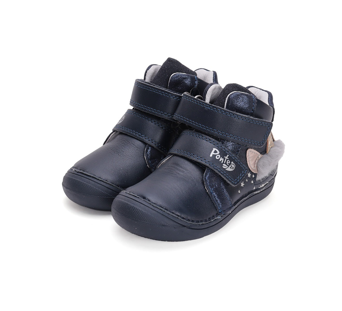 D.D.Step ghete fete Ponte20 supinati 24-29 Royal Blue cu unicorn