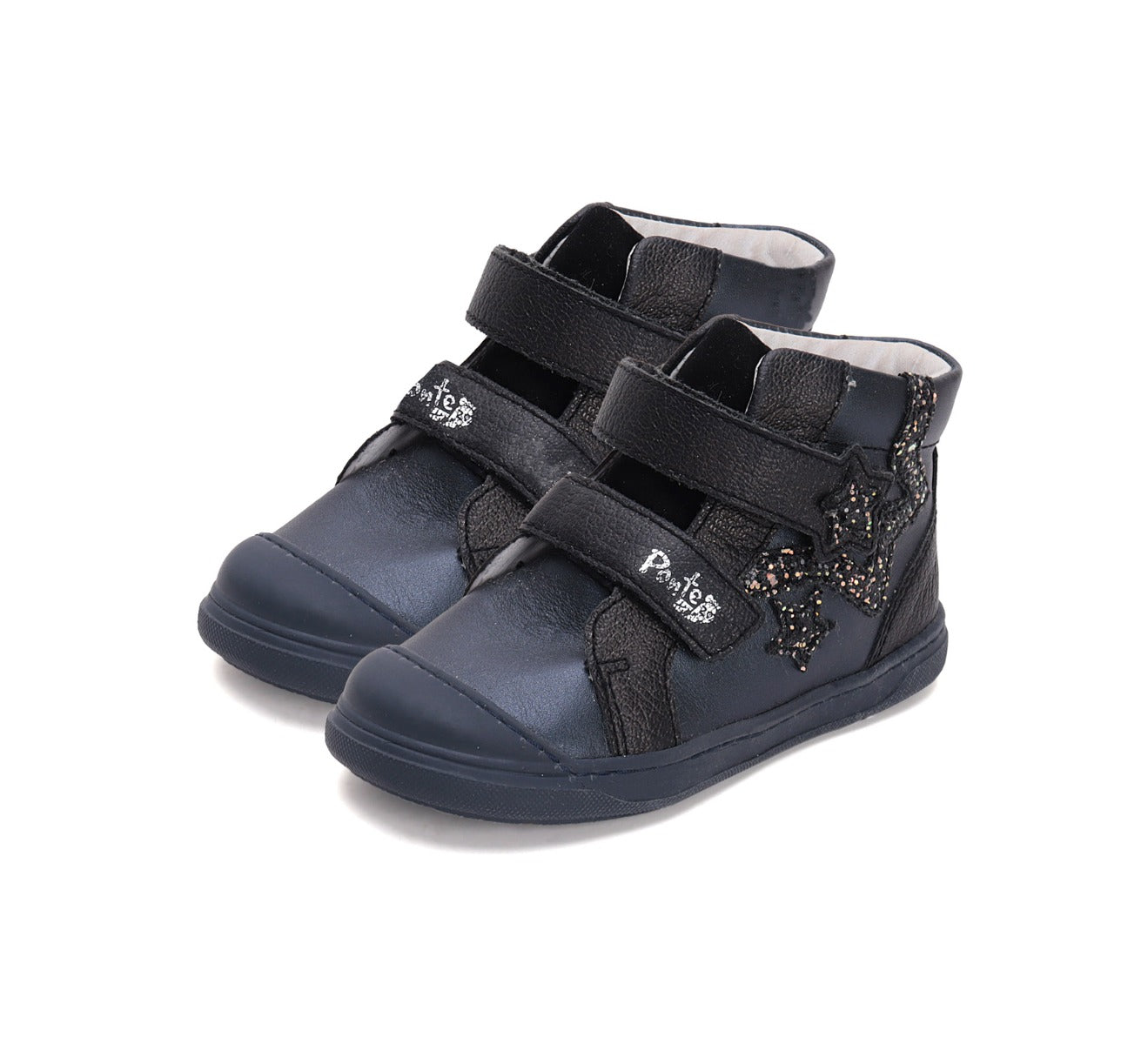 D.D.Step ghete fete Ponte20 supinati 28-33 Black cu stele Imagine principală a produsului