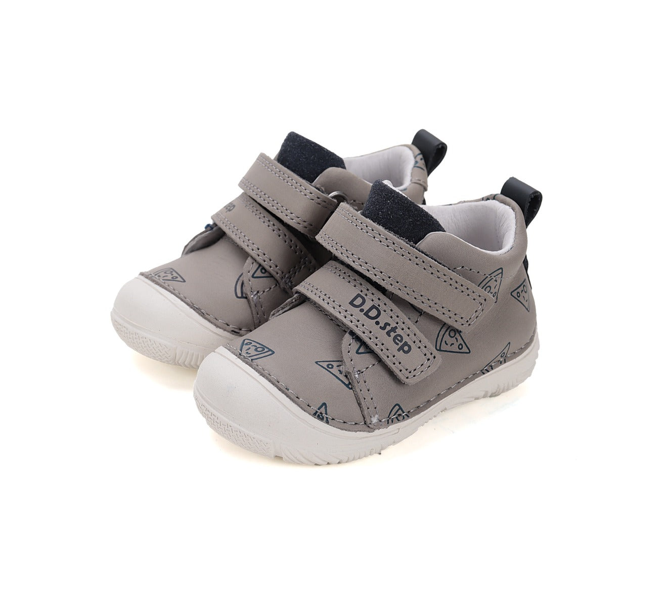 D.D.Step pantofi baieti 20-25 Dark Grey cu pizza Imagine principală a produsului