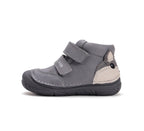 D.D.Step pantofi baieti 20-25 Dark Grey cu vulpe