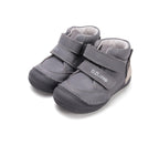 D.D.Step pantofi baieti 20-25 Dark Grey cu vulpe