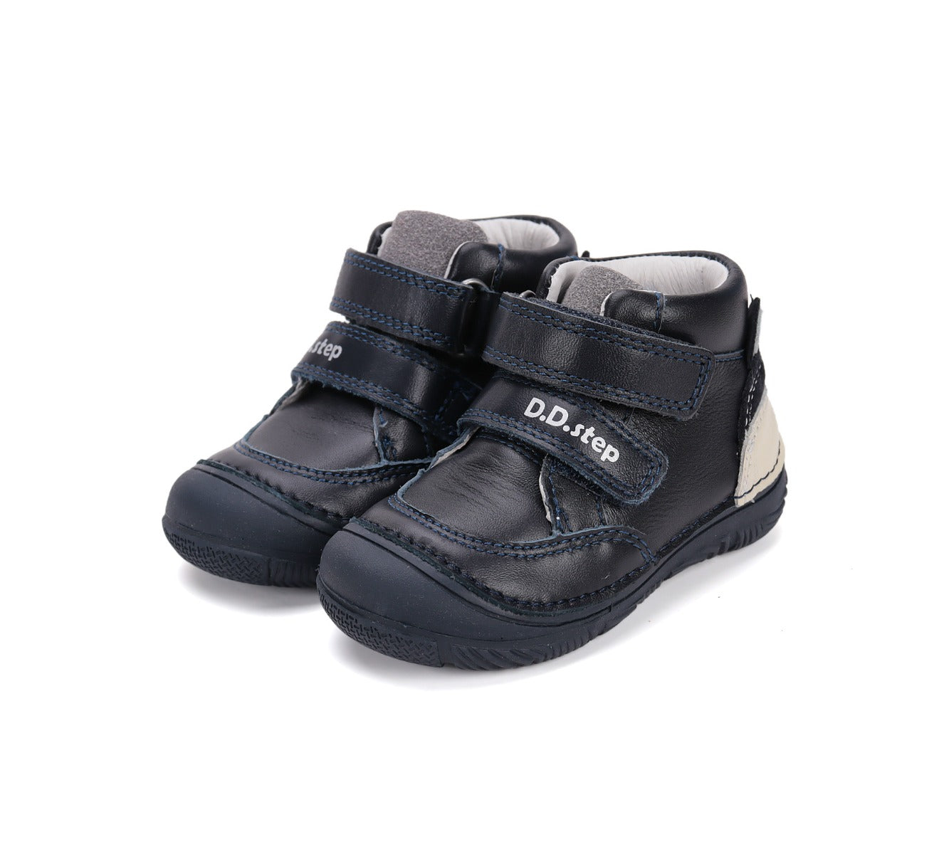D.D.Step pantofi baieti 20-25 Royal Blue cu vulpe