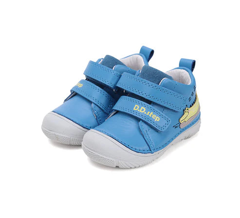 D.D.Step pantofi baieti 20-25 Sky Blue cu crocodil Imagine principală a produsului