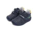 D.D.Step pantofi baieti Barefoot 20-25, Bermuda Blue cu masinuta de curse