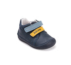 D.D.Step pantofi baieti Barefoot 20-25 Royal Blue cu albastru si galben
