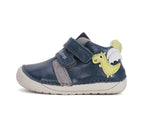 D.D.Step pantofi baieti Barefoot 20-25 Royal Blue cu dino