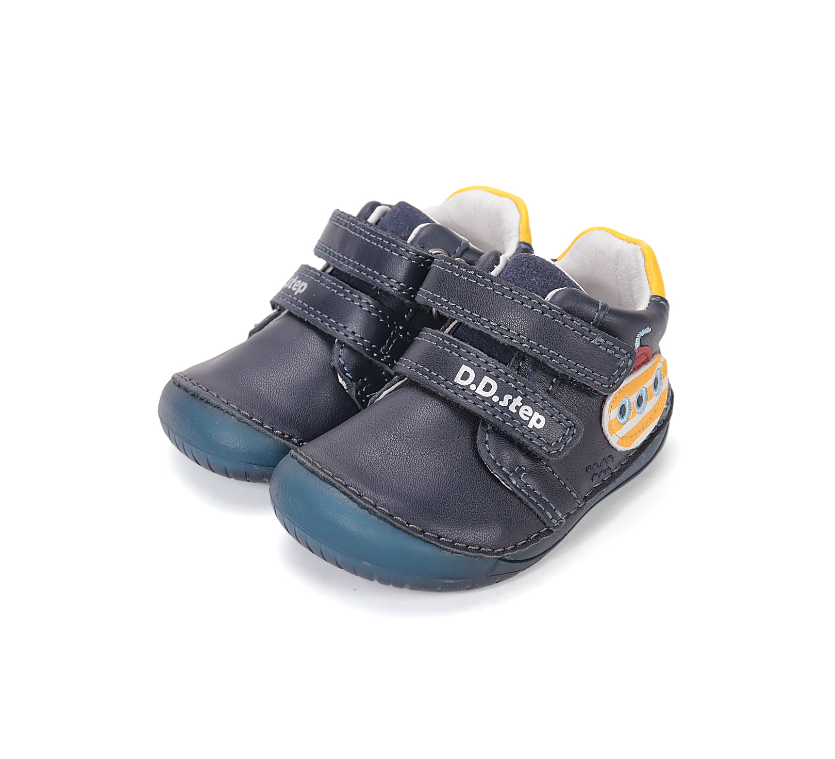 D.D.Step pantofi baieti Barefoot 20-25 Royal Blue cu submarin