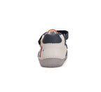 D.D.Step pantofi baieti Barefoot 20-25 White cu monster