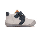D.D.Step pantofi baieti Barefoot 20-25 White cu monster