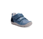 D.D.Step pantofi baieti Barefoot 22-27 Royal Blue combinat