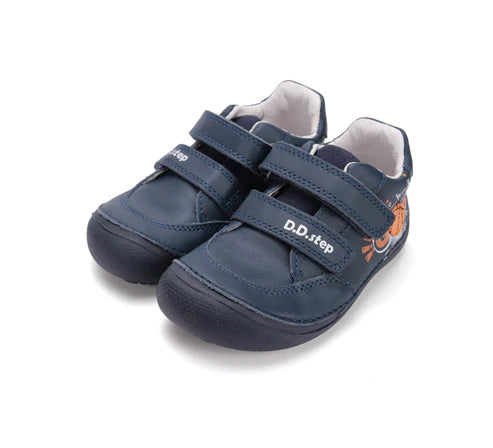D.D.Step pantofi baieti Barefoot 26-31 Royal Blue cu GOAL
