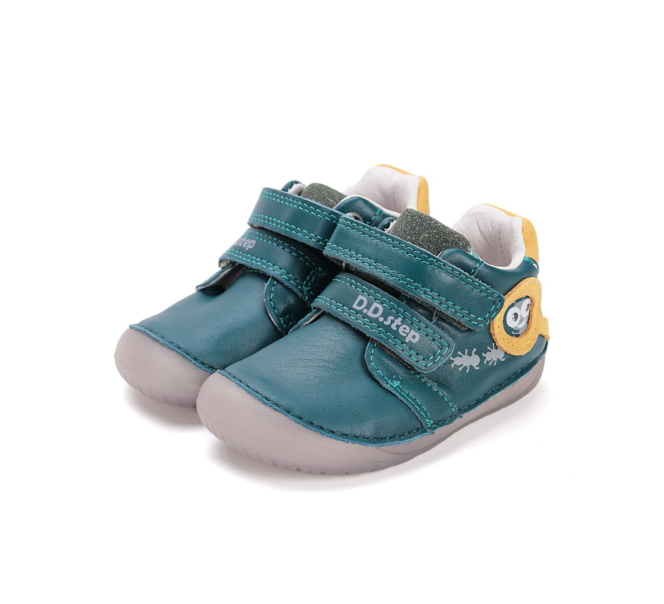 D.D.Step pantofi baieti Barefoot cu talpa fluorescenta 20-25 Calypso Sky cu furnici Imagine principală a produsului