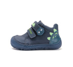 D.D.Step pantofi baieti Barefoot cu talpa fluorescenta 20-25 Royal Blue cu dino