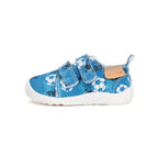D.D.Step pantofi baieti Barefoot de interior 26-31 Calypso sky cu minge