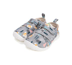 D.D.Step pantofi baieti Barefoot de interior 20-25 Grey cu urs polar