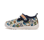 D.D.Step pantofi baieti Barefoot de interior 20-25 White Gamer