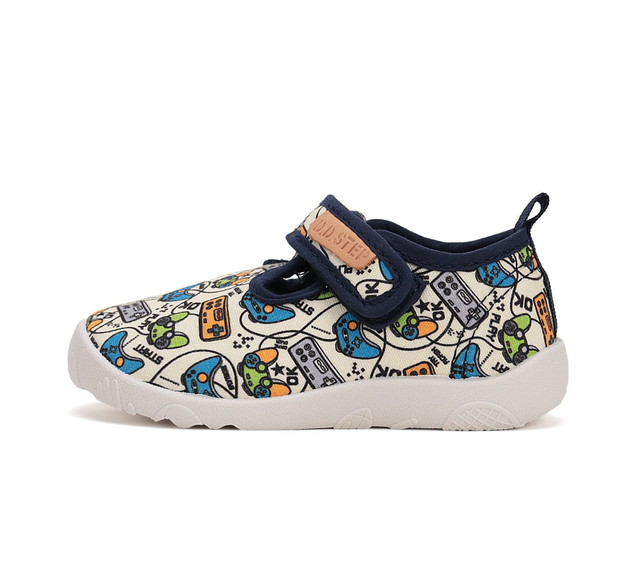 D.D.Step pantofi baieti Barefoot de interior 20-25 White Gamer