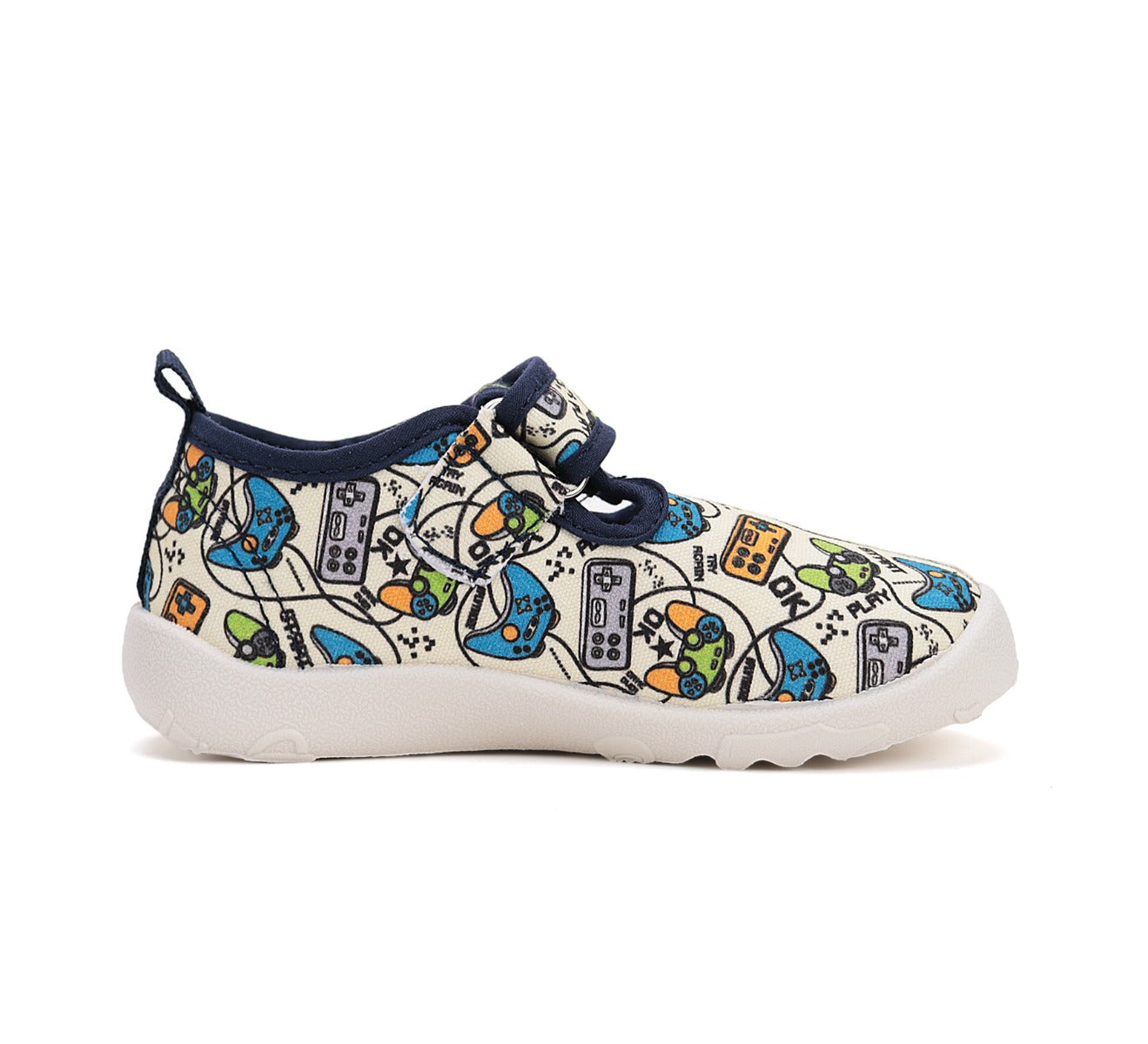 D.D.Step pantofi baieti Barefoot de interior 20-25 White Gamer
