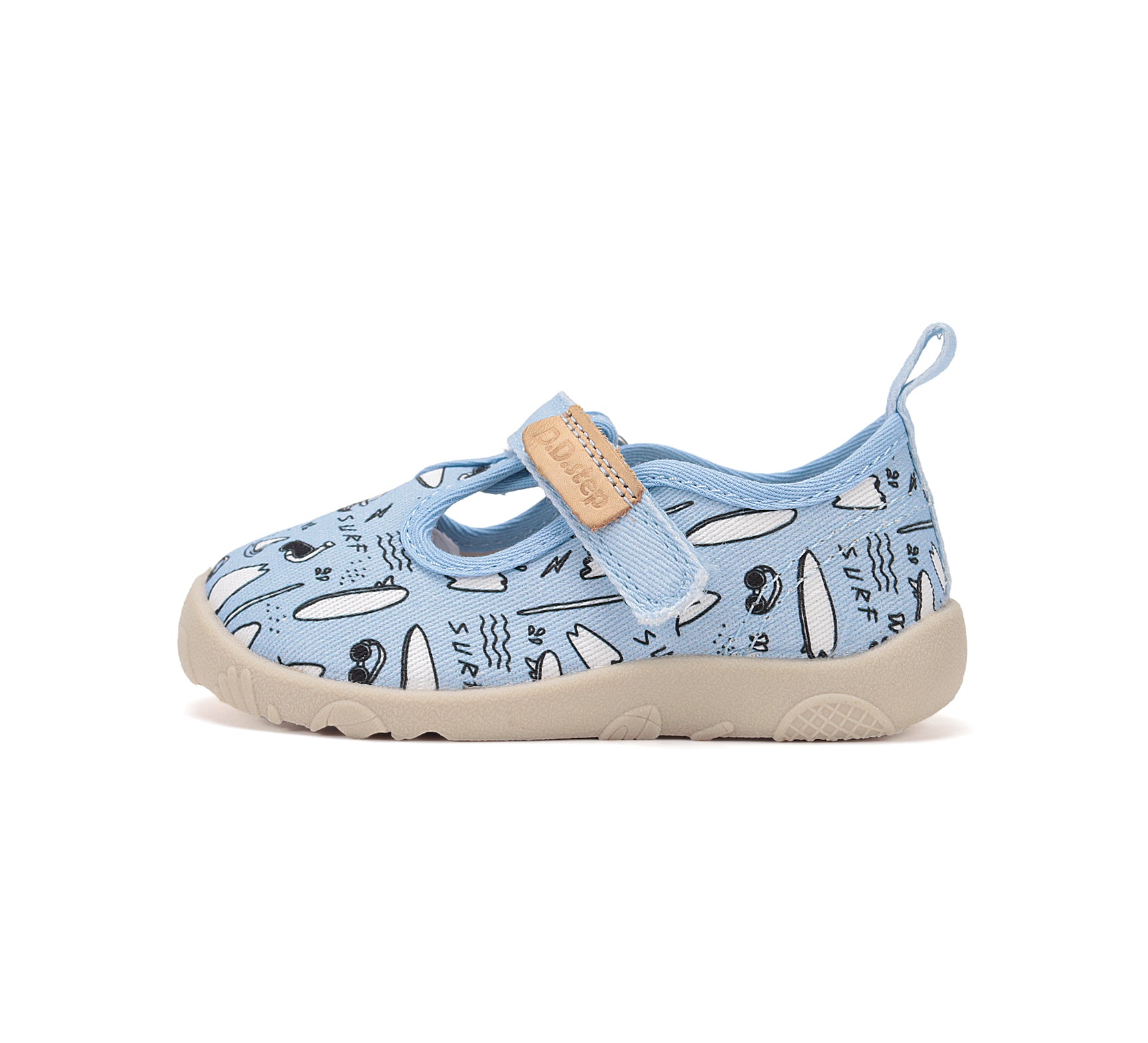 D.D.Step pantofi baieti Barefoot de interior din panza 26-31 Aero Blue Surf