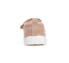 D.D.Step pantofi baieti Barefoot de interior din panza 20-31 Cream simplu