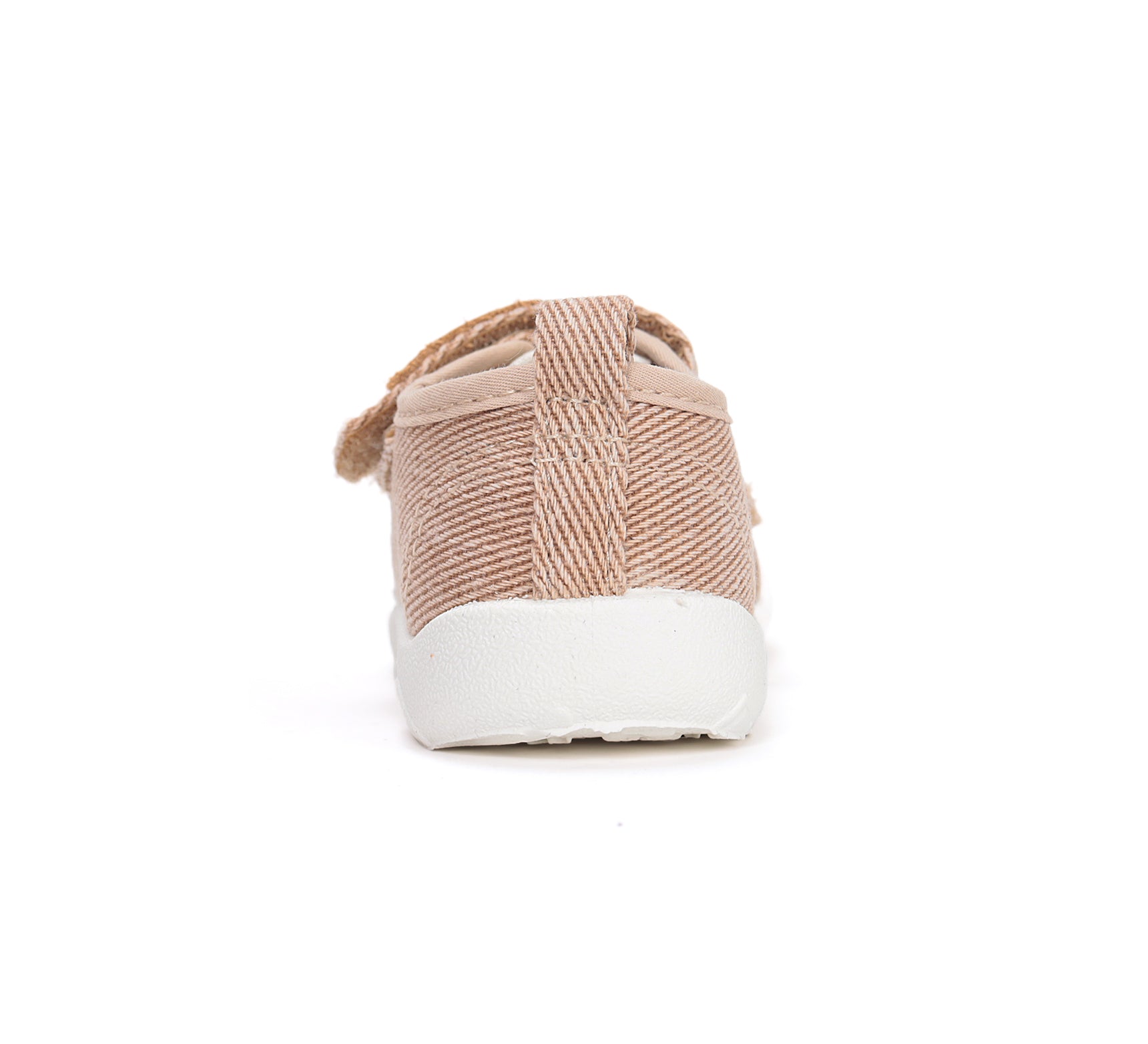 D.D.Step pantofi baieti Barefoot de interior din panza 20-31 Cream simplu