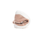 D.D.Step pantofi baieti Barefoot de interior din panza 20-31 Cream simplu