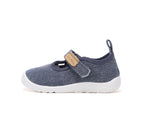 D.D.Step pantofi baieti Barefoot de interior din panza 20-25 Royal Blue