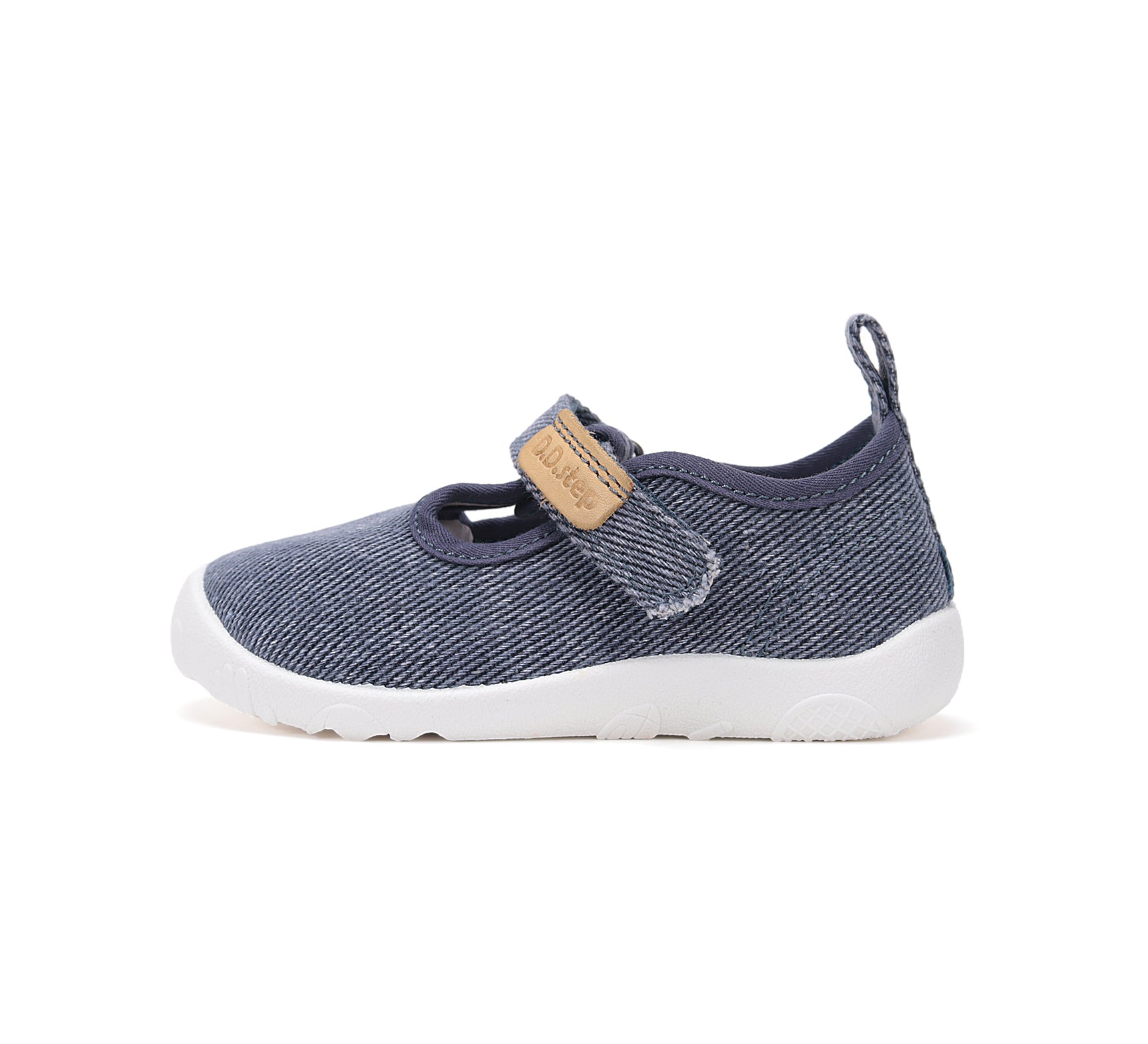 D.D.Step pantofi baieti Barefoot de interior din panza 20-25 Royal Blue