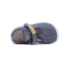 D.D.Step pantofi baieti Barefoot de interior din panza 20-25 Royal Blue