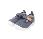 D.D.Step pantofi baieti Barefoot de interior din panza 20-25 Royal Blue
