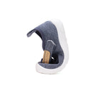 D.D.Step pantofi baieti Barefoot de interior din panza 20-25 Royal Blue